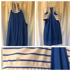 Lululemon No limits tank in Harbor Blue, size we